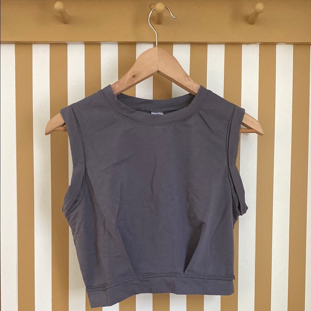 Gray Sleeveless Women's Top